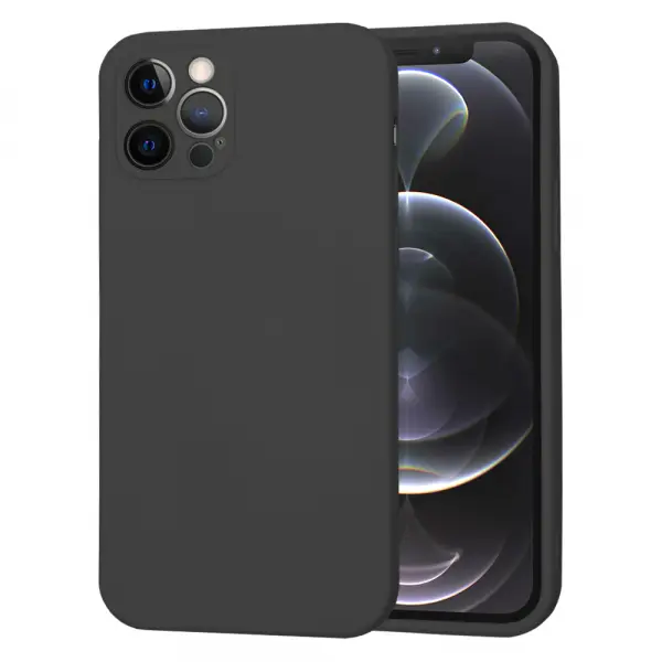Husa pentru Apple iPhone 12 Pro, Techsuit, SoftFlex, Neagra