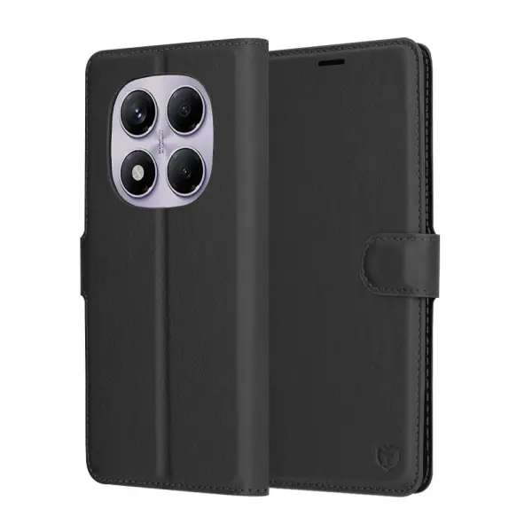 Husa pentru Xiaomi Redmi Note 14 Pro 4G, Techsuit, Leather Folio, Neagra