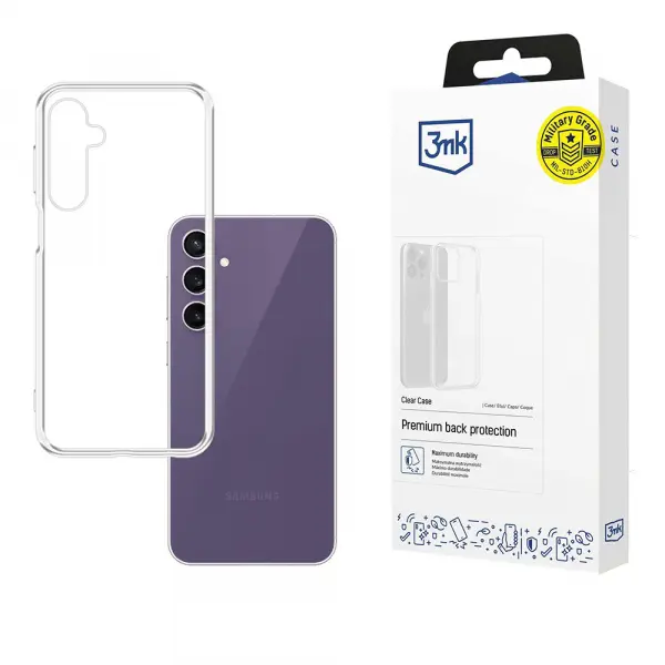 Husa pentru Samsung Galaxy S24 FE S721, 3MK, Clear, Transparenta