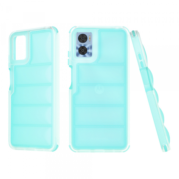 Husa pentru Motorola Moto E22i / E22, Techsuit, Wave Shield, Turcoaz
