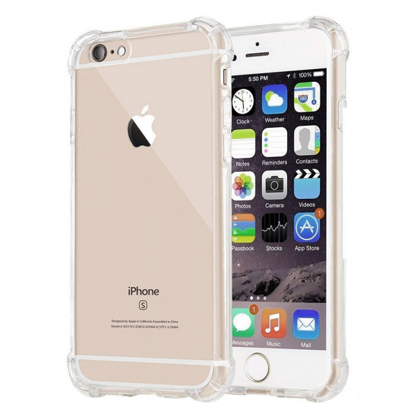 Husa pentru Apple iPhone SE (2022) / SE (2020) / 8 / 7, Techsuit, Shockproof Clear, Transparenta