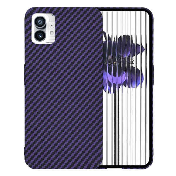 Husa pentru Nothing Phone (1), Techsuit, Carbonite FiberShell, Mov