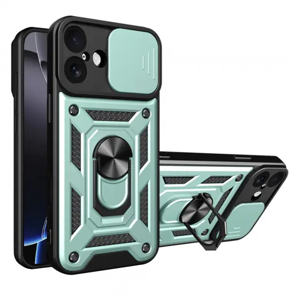 Husa pentru Apple iPhone 17, Techsuit, CamShield, Verde