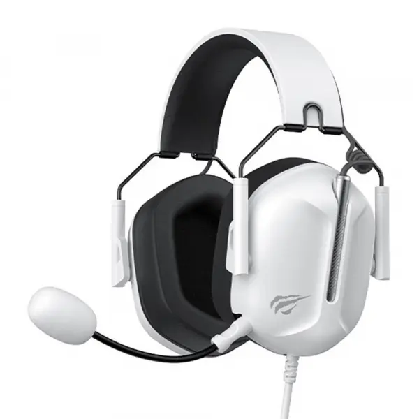 Casti Gaming 3.5mm HAVIT H2033d, 2.2m, Albe