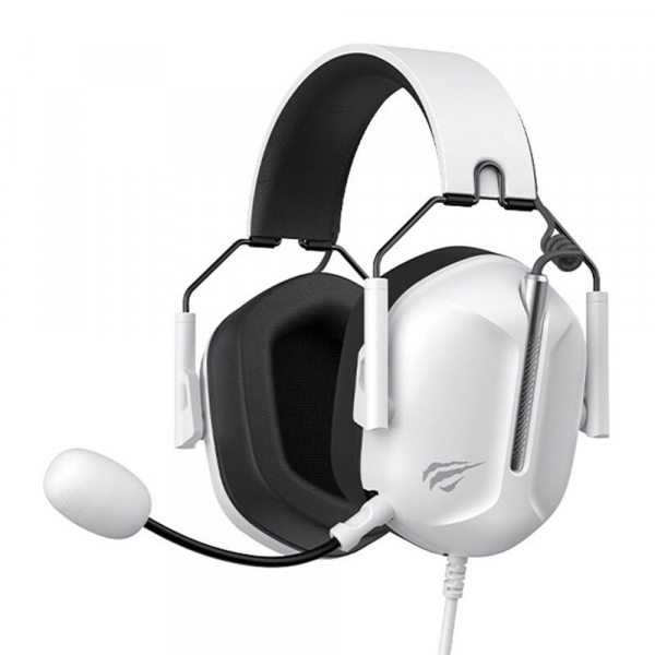 Casti Gaming 3.5mm HAVIT H2033d, 2.2m, Albe