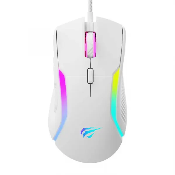 Mouse Gaming Wired USB HAVIT MS1033, RGB, 800DPI - 8000DPI, Alb