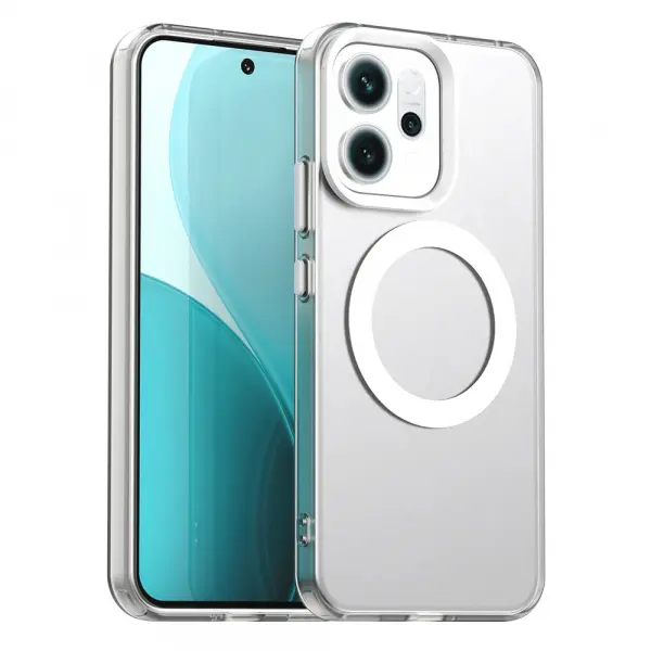 Husa MagSafe pentru Oppo Reno14, Techsuit, CandyCase, Alba