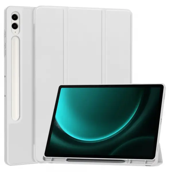 Husa pentru Samsung Galaxy Tab S10+ / Tab S9 FE+ / Tab S9+, Techsuit, Flex Trifold, Gri