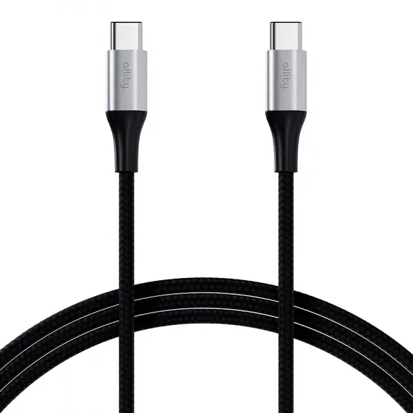 Cablu Date si Incarcare USB-C - USB-C Allity. AUC-01, 100W, 2m, Negru
