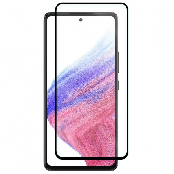 Folie de protectie Ecran OEM pentru Samsung Galaxy A53 5G A536, Sticla Securizata, Full Glue, 6D, Neagra
