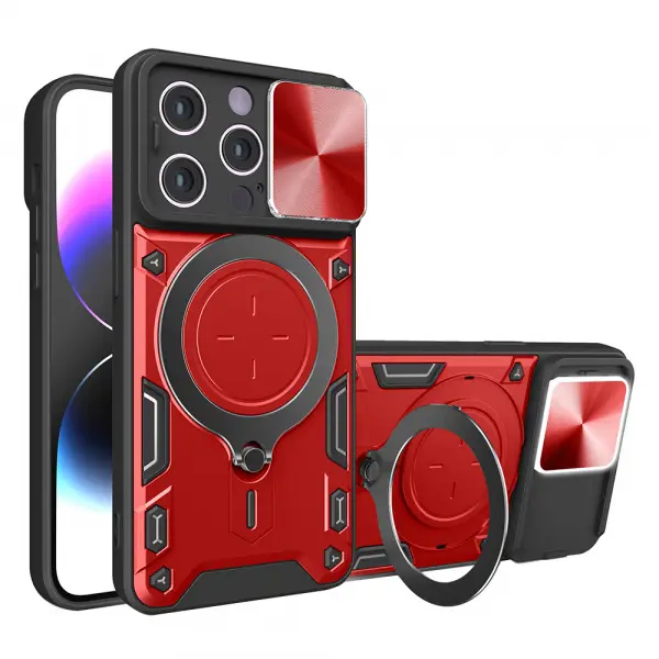 Husa pentru Apple iPhone 14 Pro, Techsuit, CamGuard Pro, Rosie