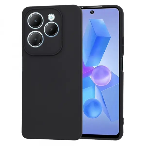 Husa pentru Infinix Hot 40 / Hot 40 Pro, Techsuit, SoftFlex, Neagra