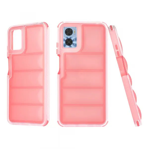 Husa pentru Motorola Moto E22i / E22, Techsuit, Wave Shield, Rosie