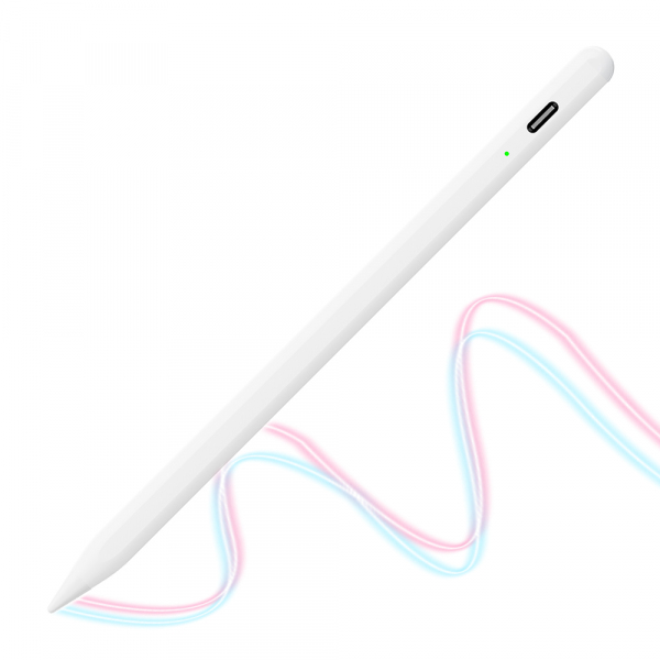 Touch Pen Techsuit AC10-CP pentru Apple iPad, Versiune Activ, Alb