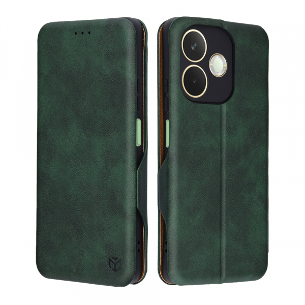 Husa pentru Oppo A5 Pro 4G / A5 Pro, Techsuit, Safe Wallet Plus, Verde