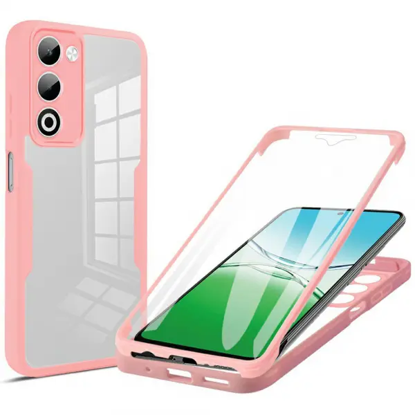 Husa pentru Oppo A5 4G / A5 5G, Techsuit, ColorVerse 360, Roz