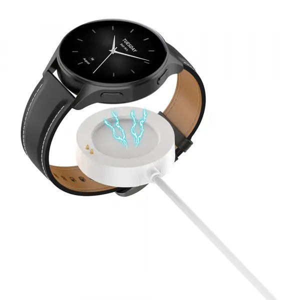 Cablu Incarcare Techsuit TXC5 pentru Xiaomi Watch Series, USB-A, Alba