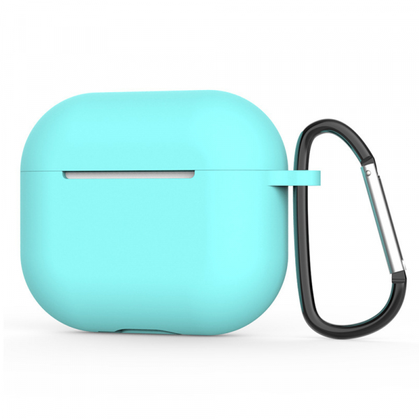 Husa Techsuit Silicone pentru Apple AirPods 4, Turcoaz Inchis