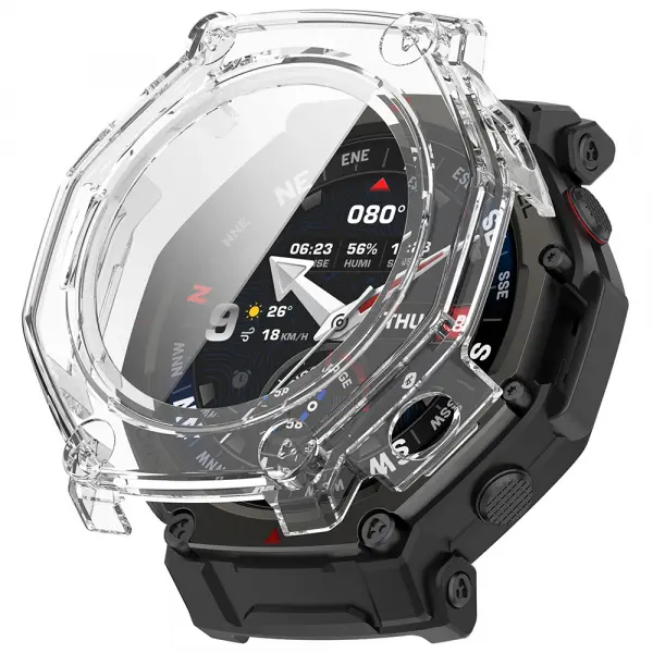 Husa Techsuit Defense360 Pro pentru Amazfit T-Rex 3 Pro 48mm, Transparenta
