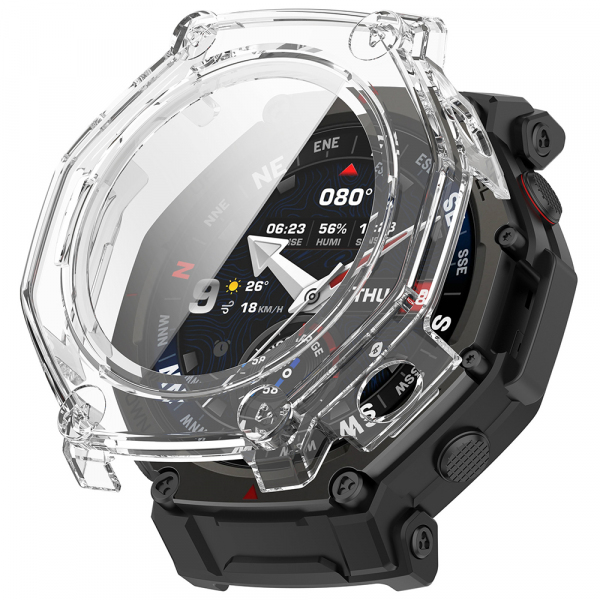 Husa Techsuit Defense360 Pro pentru Amazfit T-Rex 3 Pro 48mm, Transparenta