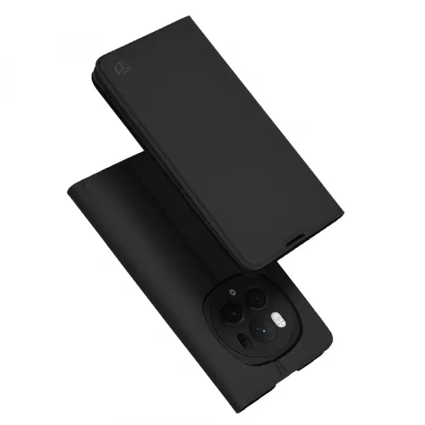 Husa pentru Honor Magic6 Pro, Techsuit, Magskin Book, Neagra