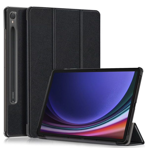 Husa pentru Samsung Galaxy Tab S9 FE / Tab S9 / Tab S10 FE, Techsuit, FoldPro, Neagra