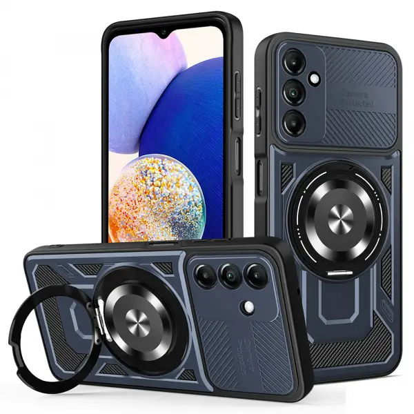 Husa pentru Samsung Galaxy A14 A145 / A14 5G A146, Techsuit, RuggedCam, Albastra