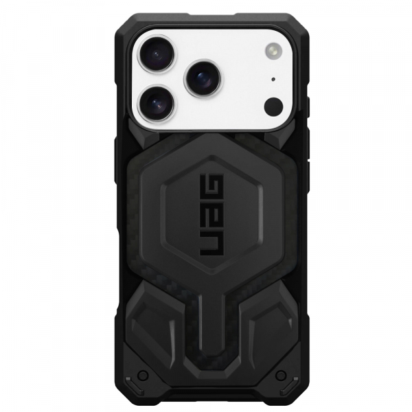 Husa MagSafe pentru Apple iPhone 17 Pro, Urban Armor Gear, Monarch Pro Carbon, Neagra