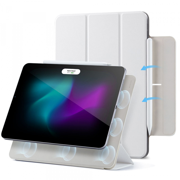 Husa pentru Apple iPad Air 13 (2026) / Air 13 (2025) / Air 13 (2024) / Pro 12.9 (2022) / Pro 12.9 (2021), ESR, Rebound, Alba