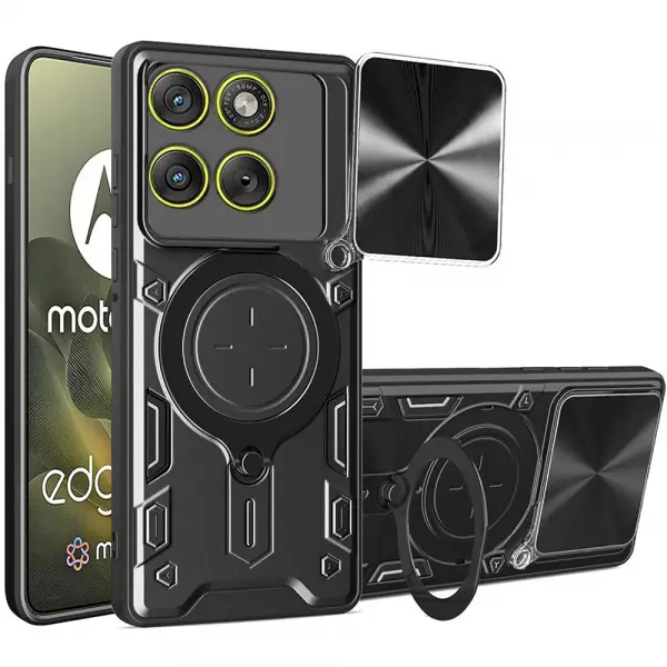 Husa pentru Motorola Edge 70, Techsuit, CamGuard Pro, Neagra