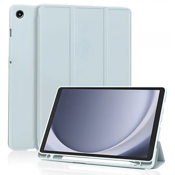 Husa pentru Samsung Galaxy Tab A11 / Tab A9, Techsuit, Flex Trifold New Model, Bleu