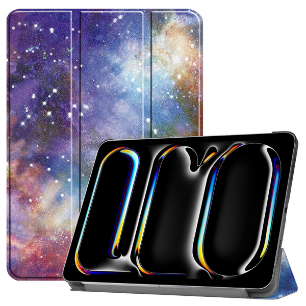 Husa pentru Apple iPad Pro 13 (2024), Techsuit, FoldPro Galaxy, Multicolor