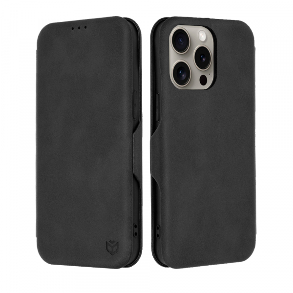Husa pentru Apple iPhone 15 Pro Max, Techsuit, Safe Wallet Plus, Neagra