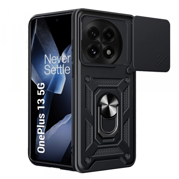 Husa pentru OnePlus 13, Techsuit, CamShield, Neagra