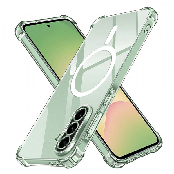 Husa MagSafe pentru Samsung Galaxy A56 A566, Techsuit, Shockproof, Transparenta