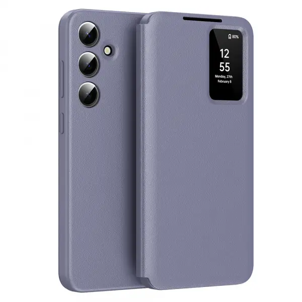 Husa pentru Samsung Galaxy S25 S931, Techsuit, SmartView, Mov