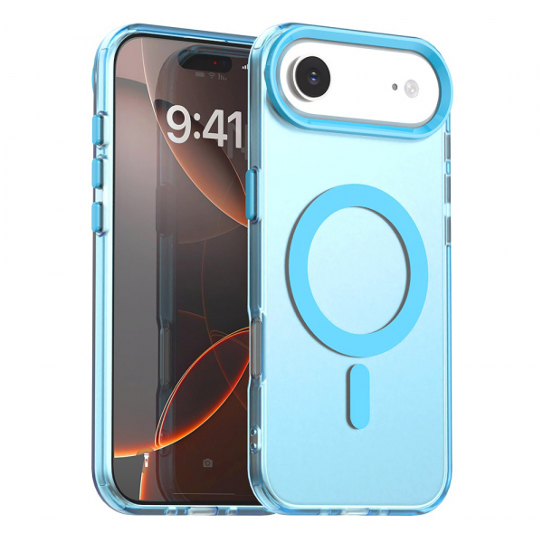 Husa MagSafe pentru Apple iPhone 17 Air, Techsuit, CandyCase, Albastra