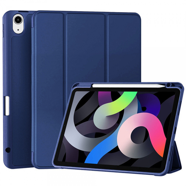 Husa pentru Samsung Galaxy Tab S11 Ultra, Techsuit, Flex Trifold, Albastra Inchis