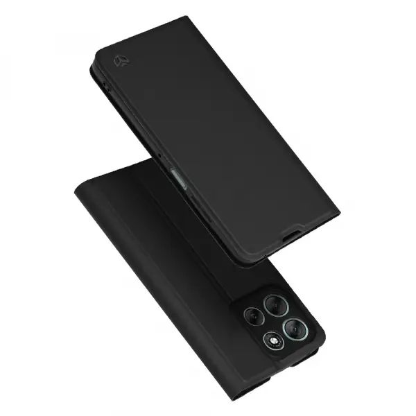 Husa pentru Motorola Moto G56, Techsuit, Magskin Book, Neagra