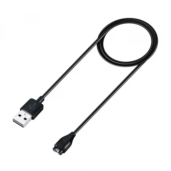 Cablu Incarcare Techsuit TGC1 pentru Garmin Watch Fenix / vivoactive Series, USB-A, Negru