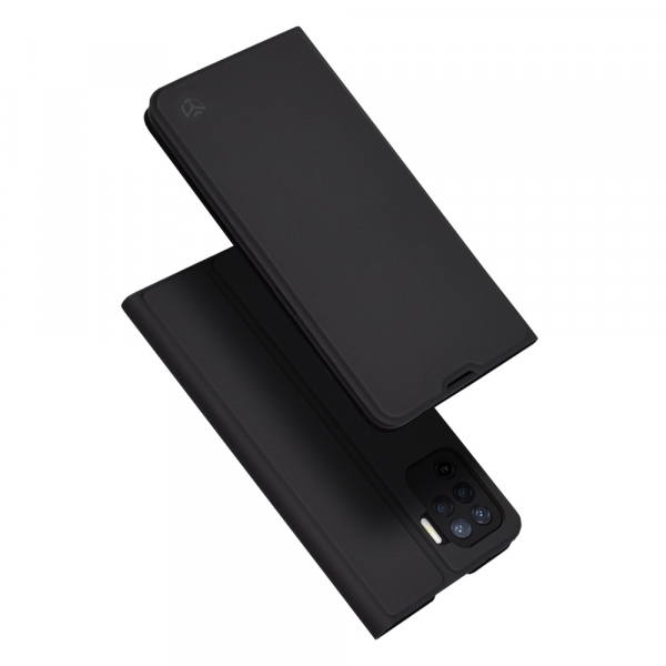 Husa pentru Oppo A94 / Reno5 Lite, Techsuit, Magskin Book, Neagra