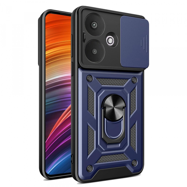 Husa pentru Xiaomi Redmi 13C 5G, Techsuit, CamShield, Albastra