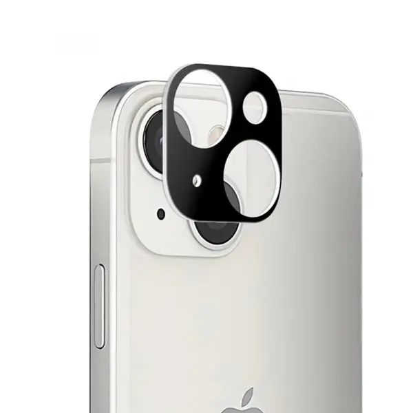 Folie de protectie Camera Spate Techsuit pentru Apple iPhone 13 mini / 13, Sticla Securizata, Neagra