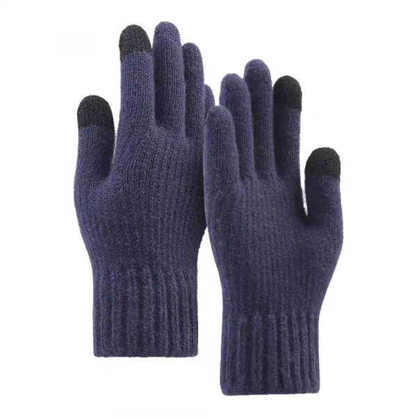 Manusi De Iarna Tactile Unisex Techsuit ST0012, Marime 22cm, Bleumarin