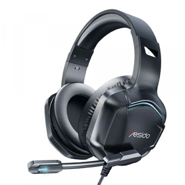 Casti Gaming 3.5mm Yesido EK01, RGB, 1.2m, Negre