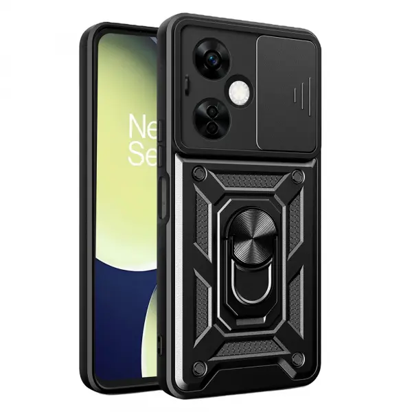 Husa pentru OnePlus Nord CE 3 Lite, Techsuit, CamShield, Neagra