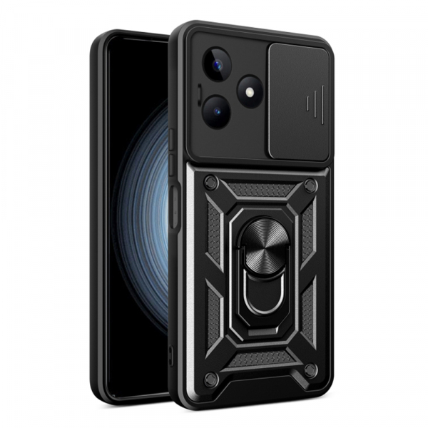 Husa pentru Realme Note 50 / C51, Techsuit, CamShield, Neagra
