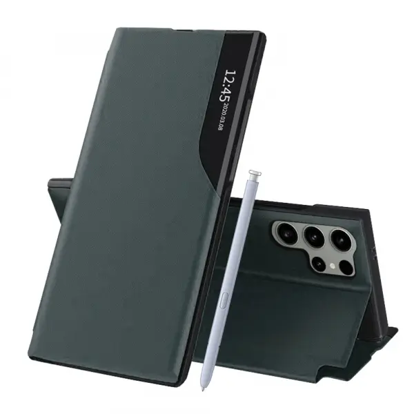 Husa pentru Samsung Galaxy S25 Ultra S938, Techsuit, eFold, Verde