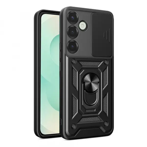 Husa pentru Samsung Galaxy S25+ S936, Techsuit, CamShield, Neagra