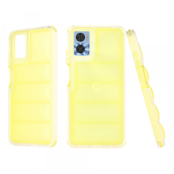 Husa pentru Motorola Moto E22i / E22, Techsuit, Wave Shield, Galbena